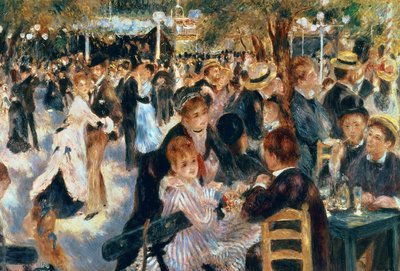 Ball at the Moulin de la Galette, 1876 by Pierre Auguste Renoir